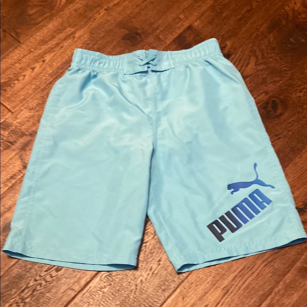 Puma Blue Swim Trunks Classic Design
